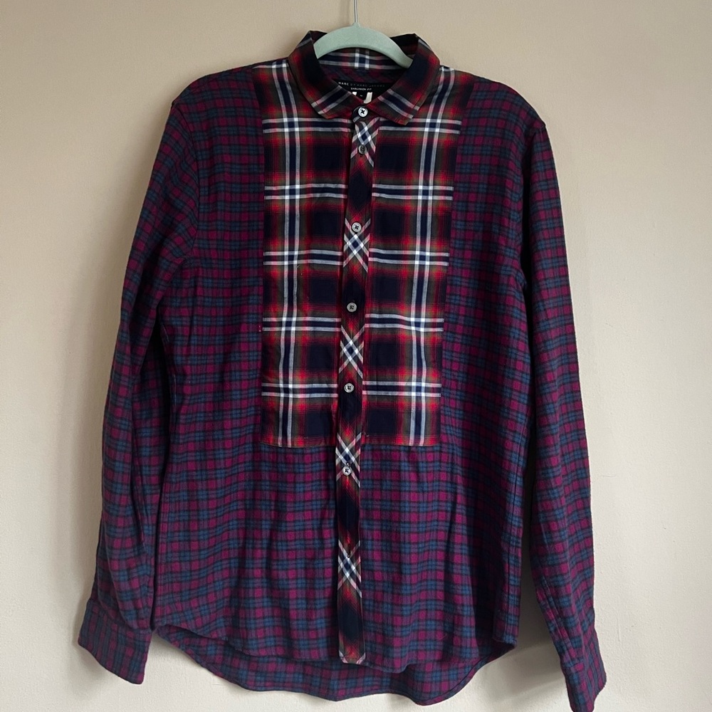 Marc by Marc Jacobs multi colored plaid shirt.